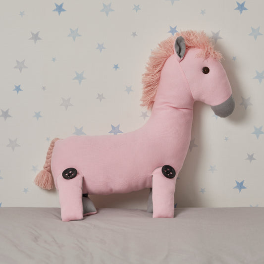 Pink Horse Pillow